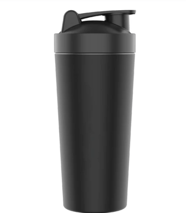 Body Smith Gym Shaker Classic XP Mixer Black Stainless Steel Shaker Blender 750 ML For Protein