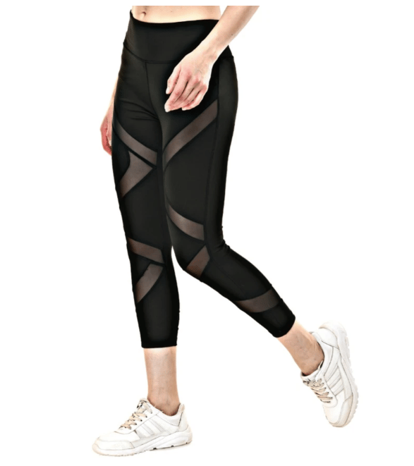 Body Smith Women's Black Active Sports Tights