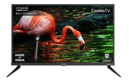 Croma 32 inchHD Ready LED Linux TV with Dolby Audio (2024 model)