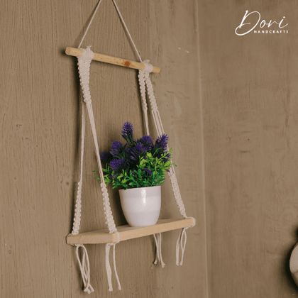 Macrame Wall Hanging Shelf