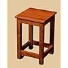 Desire Creations & Construction Company ; WOODVIBES Handcrafted Wooden Stool for Living Room/Bedroom/Dinning Room/Study Room/Playroom/Drawing Room/Balcony/Office and Garden, Natural Glossy Teak Polish, Solid Wood