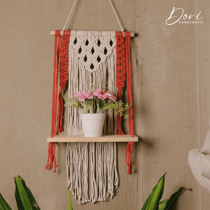 Macrame Wall hanging Shelf