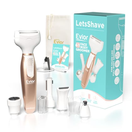 LetsShave Evior 6 in 1 Body Hair Trimmer for Women Trimmer