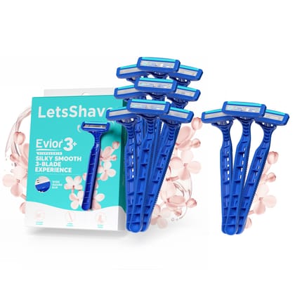 LetsShave Evior 3 Disposable (Pack of 12)