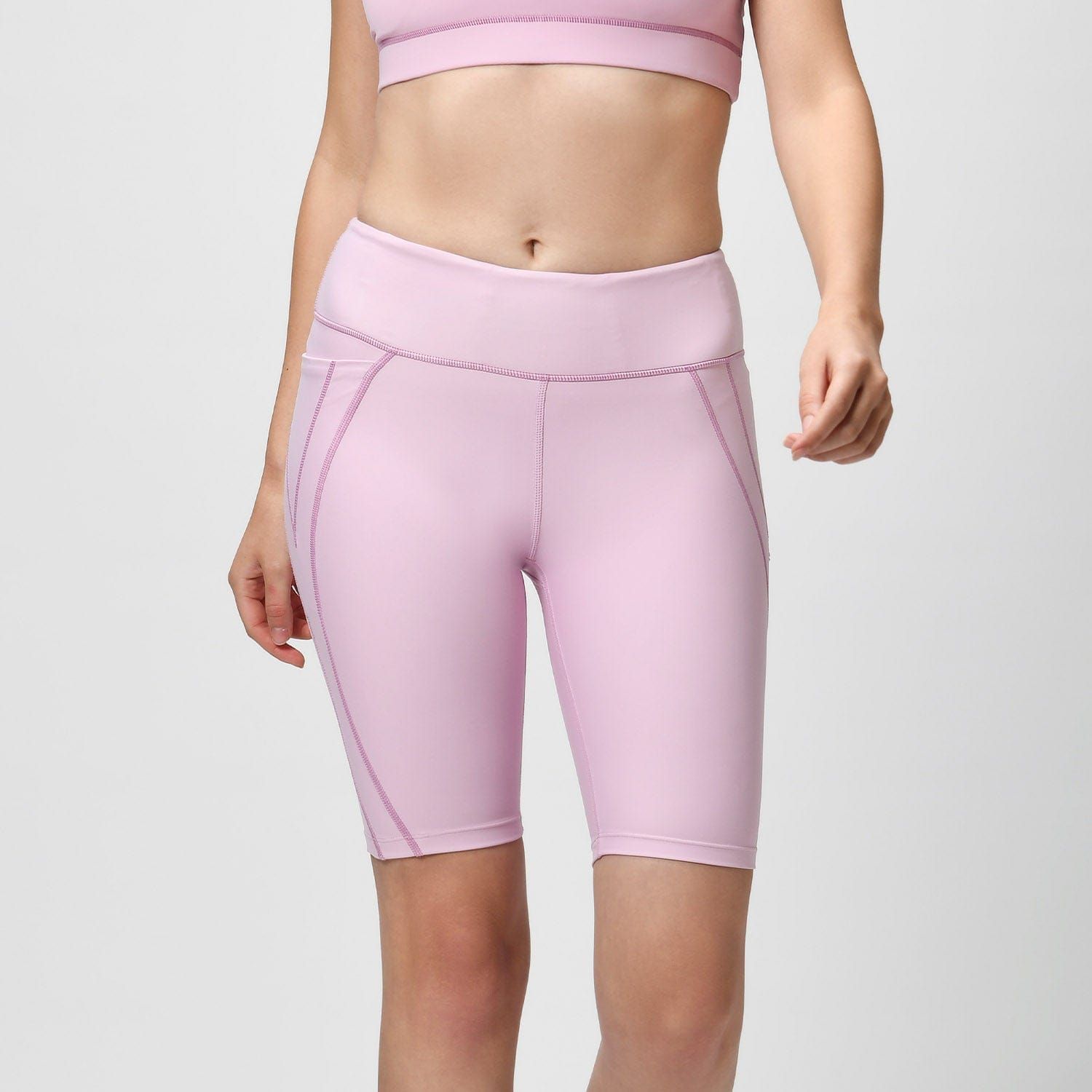 Tic Tac Cycling Shorts - Cotton Candy Pink