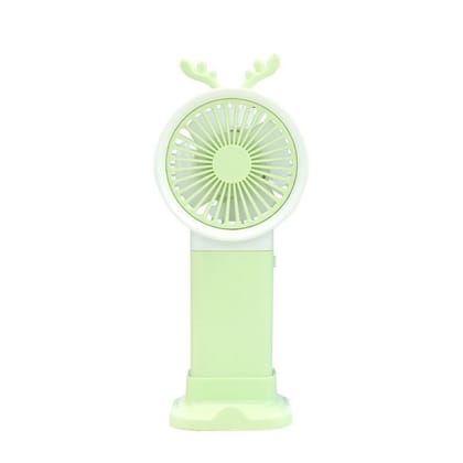  Rechargeable Mini Handheld Fan with Deer Antlers