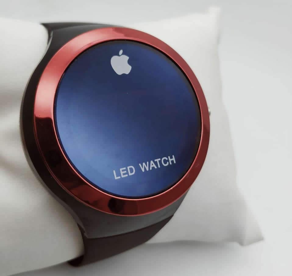  Unisex LED Watch with Red Frame