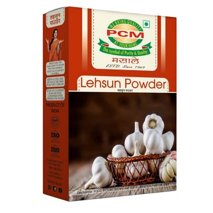 PCM Lehsun Powder (Garlic Powder) - 100g and 500g - Pure and Aromatic Dry Garlic Powder, Perfect for Flavoring and Seasoning