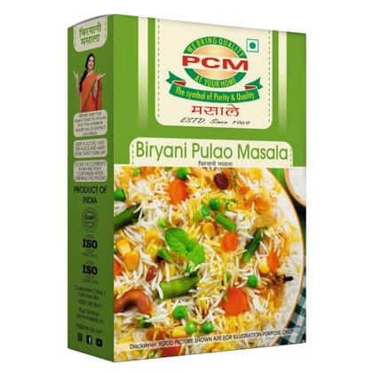 PCM Biryani Pulao Masala - 100 gm - Authentic Flavor for Restaurant-Quality Hyderabadi Biryani at Home