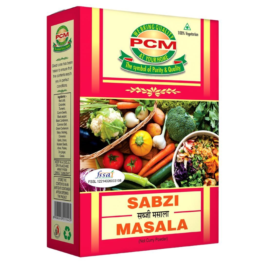 PCM Sabzi Masala 50g - Authentic Indian Spices Blend, Perfect for Masala Pantry