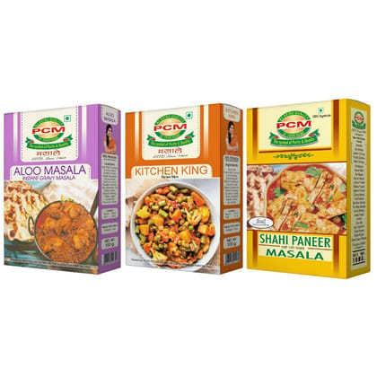 PCM Combo Pack of 3 Ready Masalas & Curry Powders