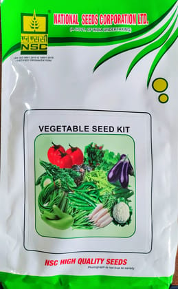 Vegetable Seed Kit - High Quality Seeds (Coriander-, Lalsag, Palak, Guar, Brinjal, Frenchbean, Tomato, Bottlegourd, Cucumber, Green Saag, Bhindi and Spongegourd)