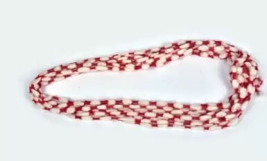  Red and White Yarn Garland