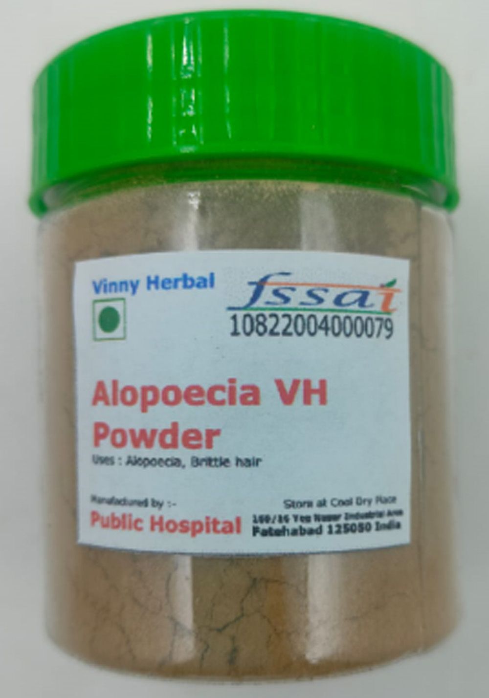 Alopoecia VH Herbal Supplement Powder 100g Jar