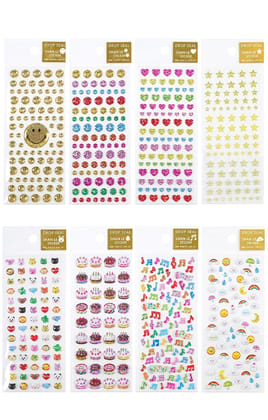 KTRS Enterprise Stickers Set?Puffy Stickers for Kids, 3D Stickers for Girls, Aesthetic Sticker, Cute Stickers, Foam Stickers for Kids, Craft Stickers, Self Adhesive Sticker(Pack of 8)