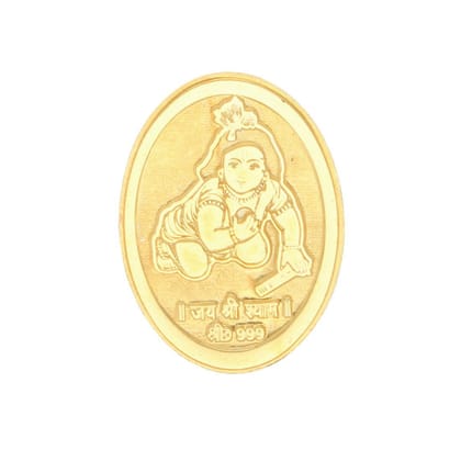 Sri Jagdamba Pearls 4 Grams 24Kt  (999) Lord Krishna Gold Coin