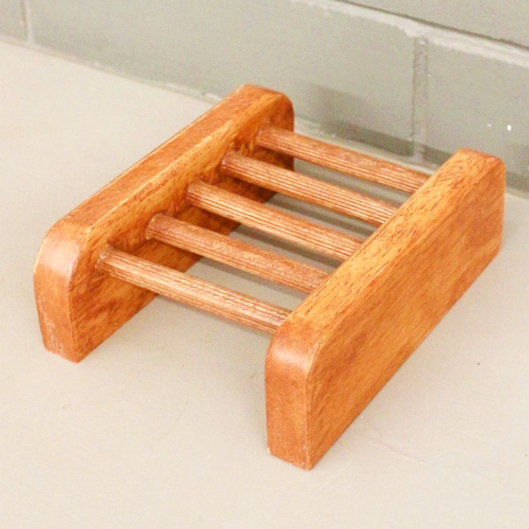 Click to open expanded view      BARISH Home DECOR'S - Soap Holder| Wooden Soap Holder | Handcrafted with Rubberwood | Fashionable Soap Organiser