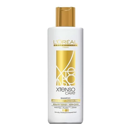 L'Oréal Professionnel Xtenso Care Sulfate-Free Shampoo for Frizz-Free, Shiny & Manageable Hair 250ml | With Pro Keratin & Asta Care | For Men & Women | Unruly, Unmanageable Hair