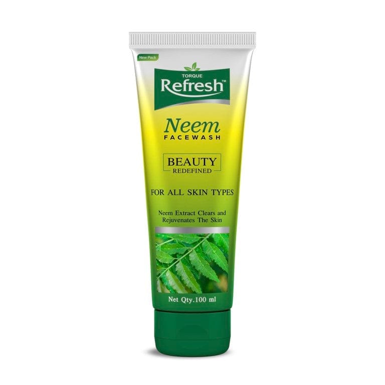 Torque Refresh Neem Face Wash for Acne & Pimples |Pure Neem Extract |Cleanses and Soothes skin