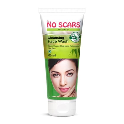 No Scars Neem Face Wash,Rejuvenates skin and fights Acne with Neem Extracts-60ml