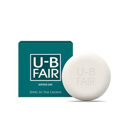 U-B Fair Bathing Soap Bar Nourishing Your Skin Daily With Glycerin, Aloe Vera, Coconut Oil & Almond Oil|150gm