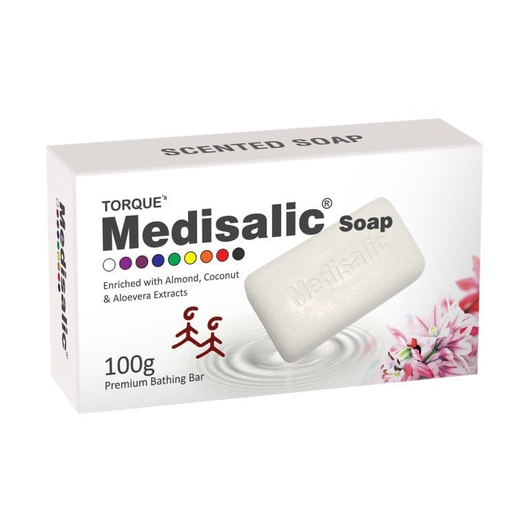 Torque’s Medisalic Premium Bathing Soap with Almond Coconut and Aloe vera extracts 100g