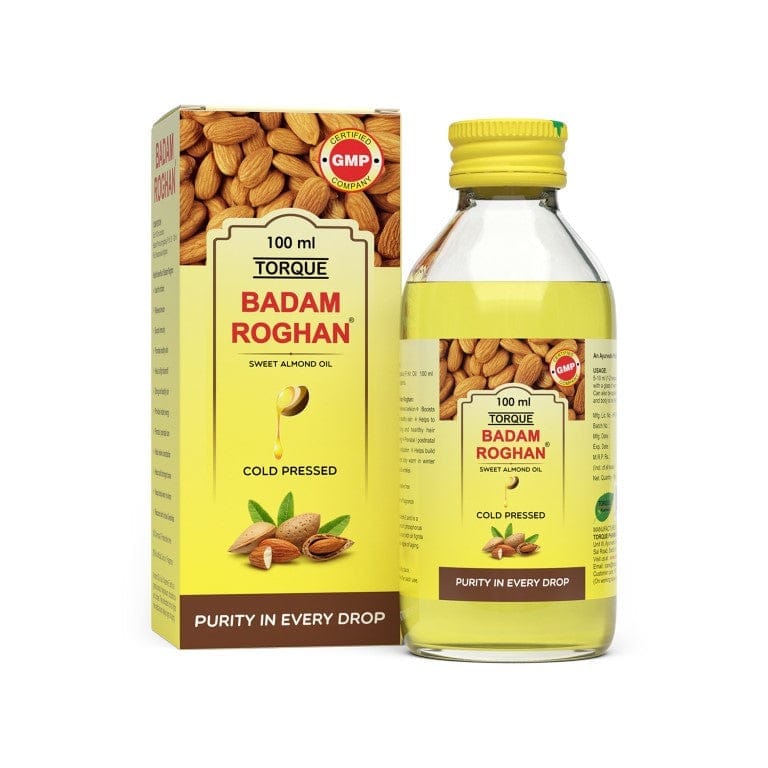 Torque Badam Roghan Oil | 100% Pure, Cold Pressed & Sweet Almond Oil | For Glowing Skin & Hair Growth