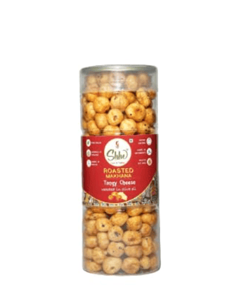 SHHE Roasted Makhana & Foxnut:- Tangy Cheese | (Pack of 1x90 gm) | Gluten Free | Protein rich | High fibre