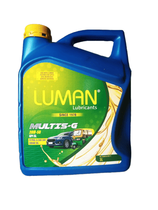  Luman Multis-G 20W-50 API SL Petrol & CNG Car Engine Oil, 3L