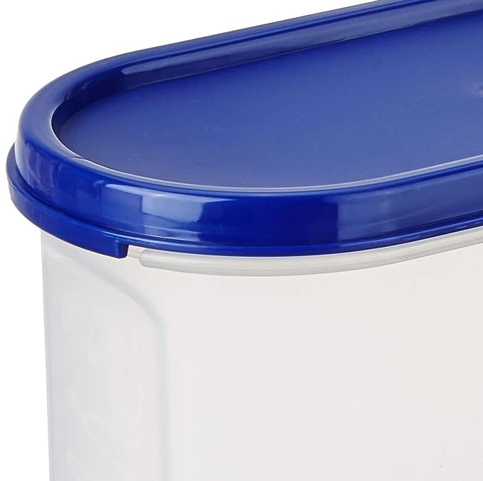  Large Airtight Food Storage Container with Blue Lid