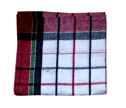  Red and White Checkered Cotton Kitchen Towel