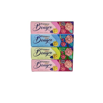 Primaxx Bonger Tissue Box (2-Ply) - Pack of 4 (100 Pulls per Box, 200 Sheets Total) | Soft, Highly Absorbent & Hygienic Facial Tissues