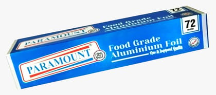 Paramount 72-Meter ISI Marked Food-Grade Aluminium Foil - 11 Micron Thickness | Durable, Safe & High-Quality for Food Packaging