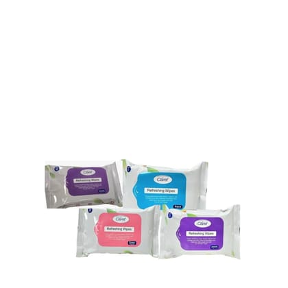 Claret-Flavour-Lavender, Aqua, Flower-Punch-Wet-Wipes-(Skin-&-Object-Cleaning)-20-Pcs-(Pack-Of-4)