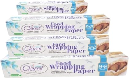 CL 9+2 M Printed Food Wrapping Butter Paper Roll food fresh and hygienic 4pc