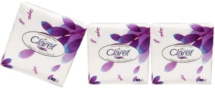 Claret 2-Ply Napkins 33x33 cm, Pack of 3 - Ideal for Party, Birthday and Kitchen daily Use (purple)