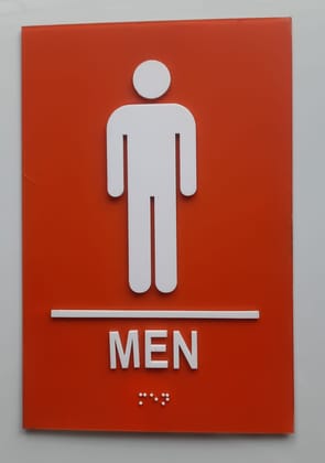  Men's Bathroom Sign