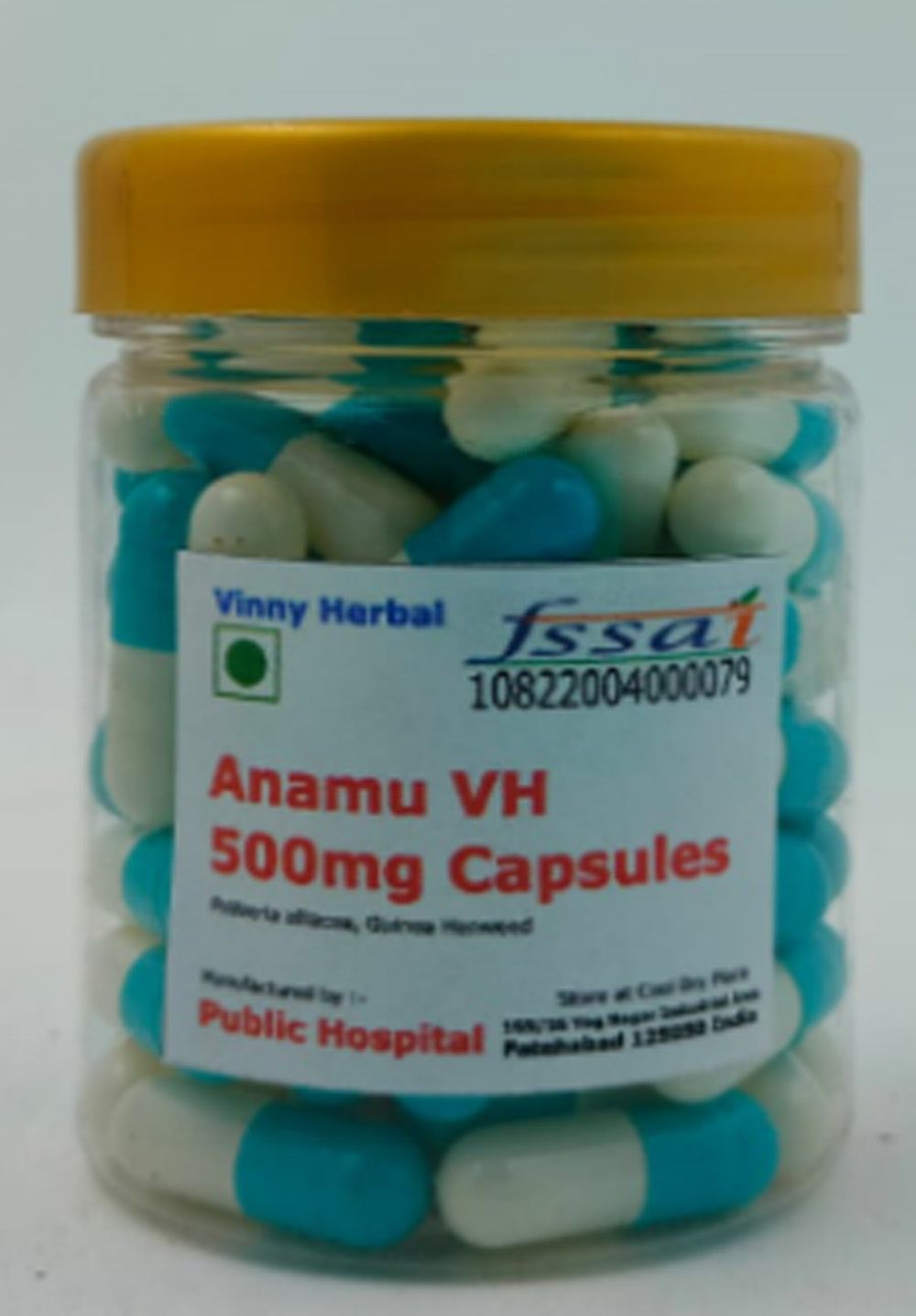 Anamu VH Herbal Supplement 500mg Capsules 600 Caps Jar