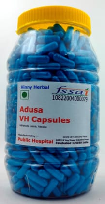 Adusa VH Herbal Supplement 500mg Capsules 600 Caps Jar