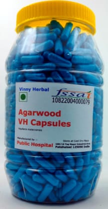 Agarwood VH Herbal Supplement 500mg Capsules 600 Caps Jar