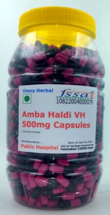 Amba Haldi VH Herbal Supplement 500mg Capsules