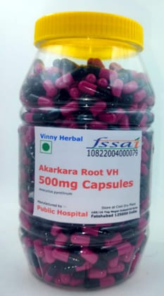 Akarkara Root VH Herbal Supplement 500mg Capsules