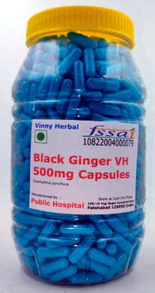 Black Ginger VH Herbal Supplement Capsules