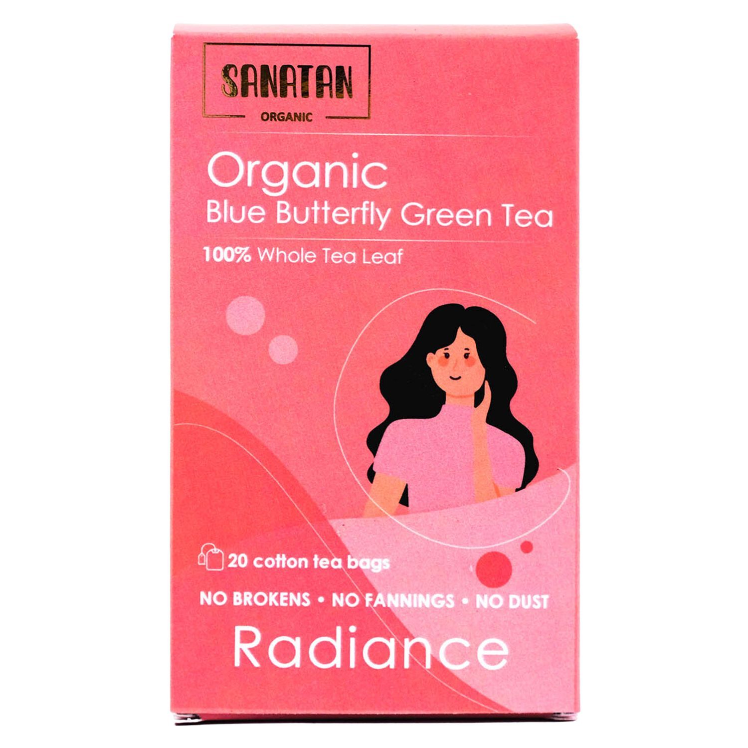 Sanatan Organic Blue Butterfly Radiance Green Tea- 20 sachets