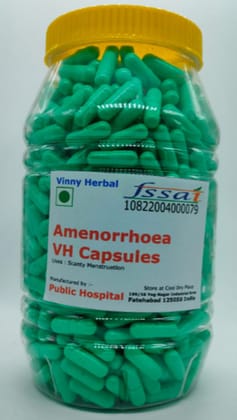 Amenorrhoea VH Herbal Supplement Capsules 600 Caps Jar