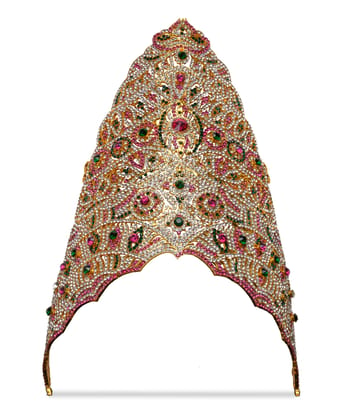  Indian Traditional Gold Plated Wedding Tikka Maang Tikka Headpiece for Women