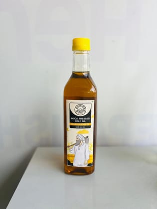 Premium Yellow Mustard Oil (1L) - Cold Pressed, Chemical-Free, Ideal for Cooking and Salad Dressings