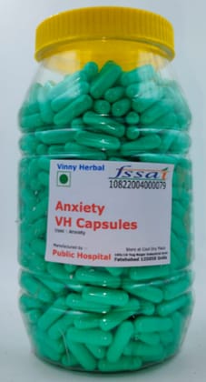 Anxiety VH Herbal Supplement Capsules 600 Caps Jar