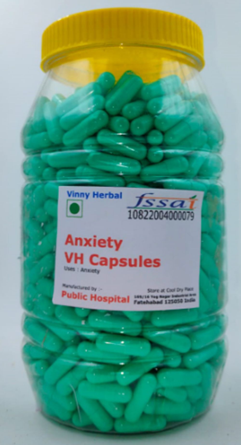 Anxiety VH Herbal Supplement Capsules 600 Caps Jar