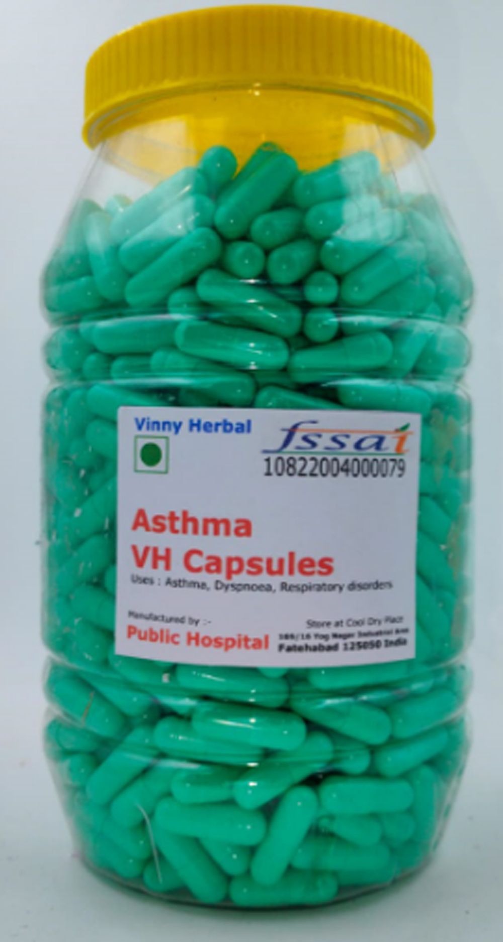 Asthma VH Herbal Supplement Capsules 600 Caps Jar